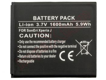 Generic batería BA900 para Sony Xperia TX LT29, Xperia J, ST26, Sony Xperia L, Sony C2103, Sony C2104, Sony S36h